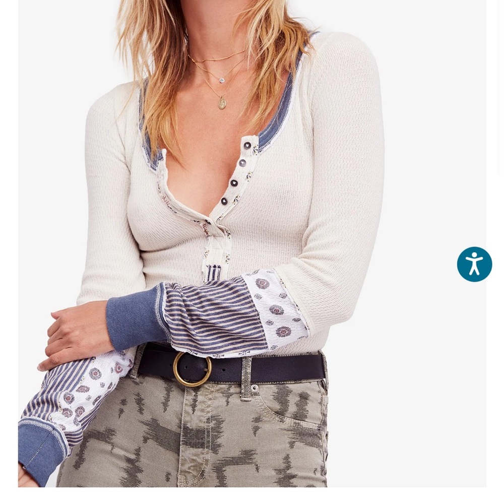 Free People We The Free Railroad Henley